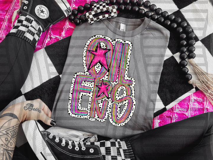 Brushstroke Dots DTF Print