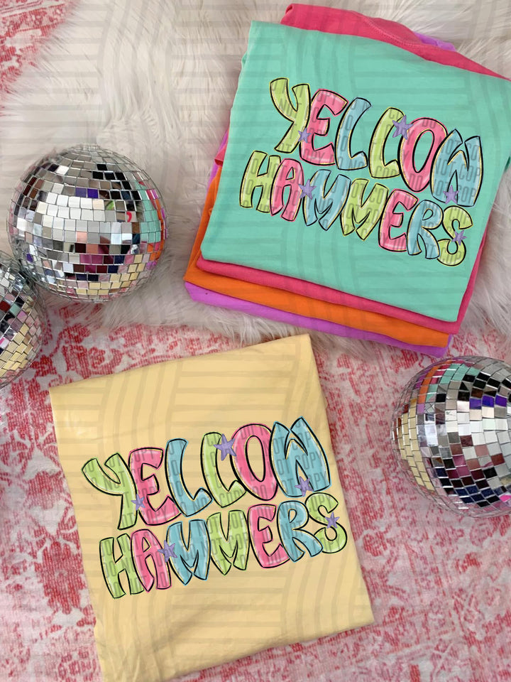 Glittery & Preppy Mascots DTF Print