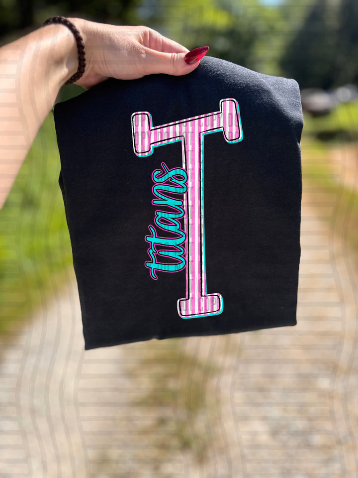 Mixy Pink Seersucker DTF Print