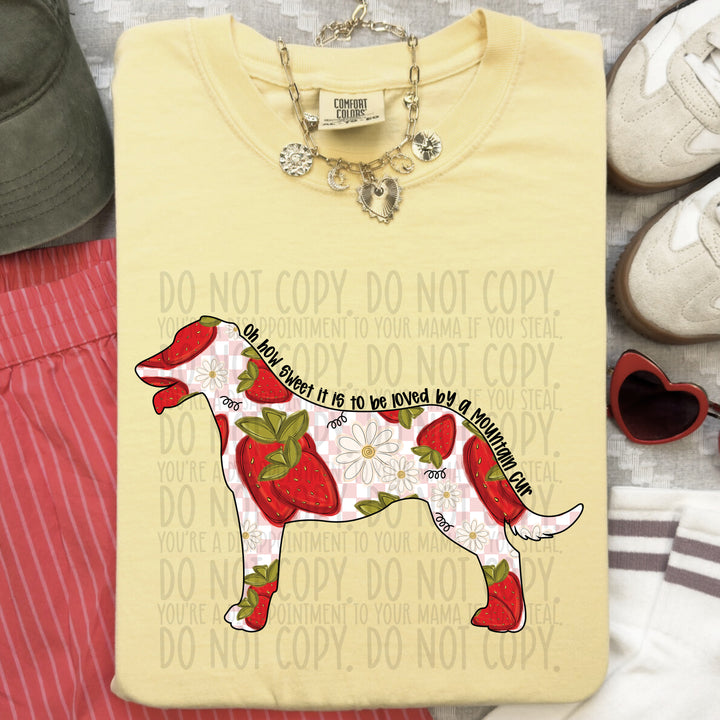 How Sweet Dog DTF Print