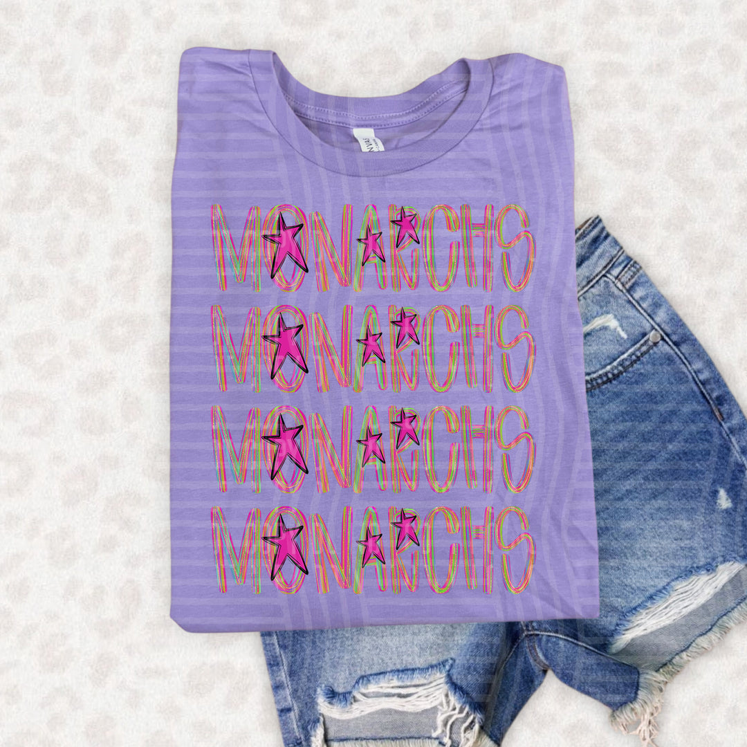 Brushstroke Quad DTF Print