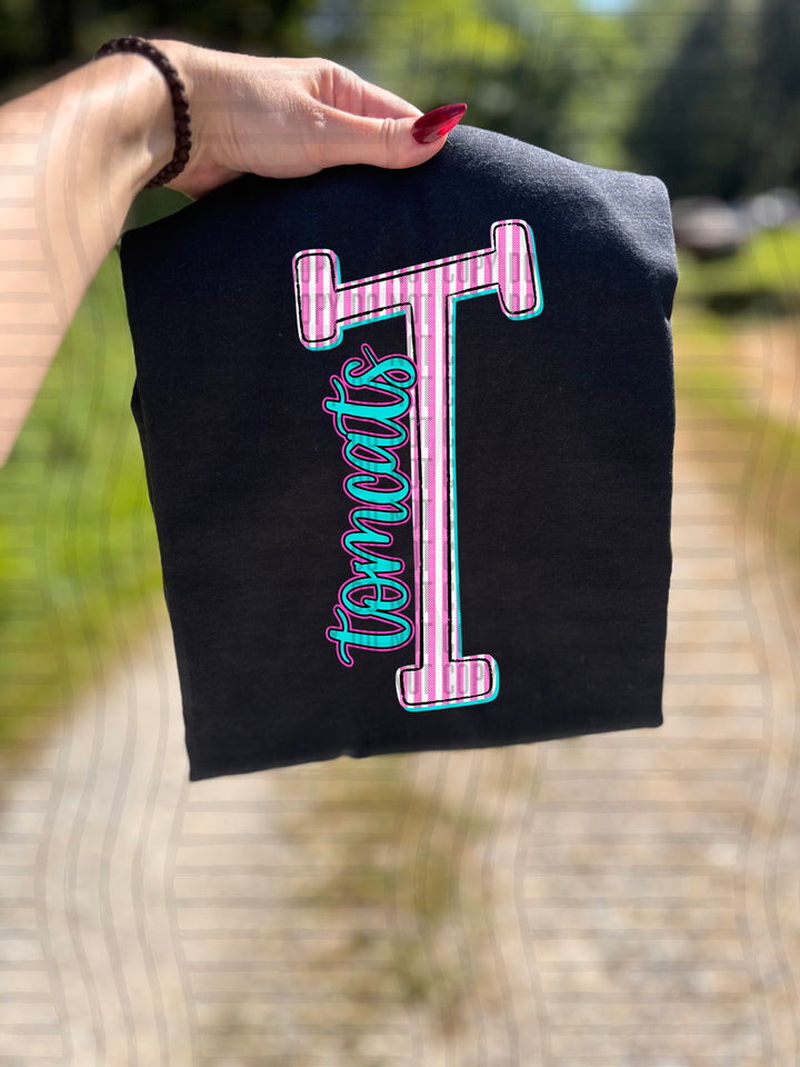 Mixy Pink Seersucker DTF Print