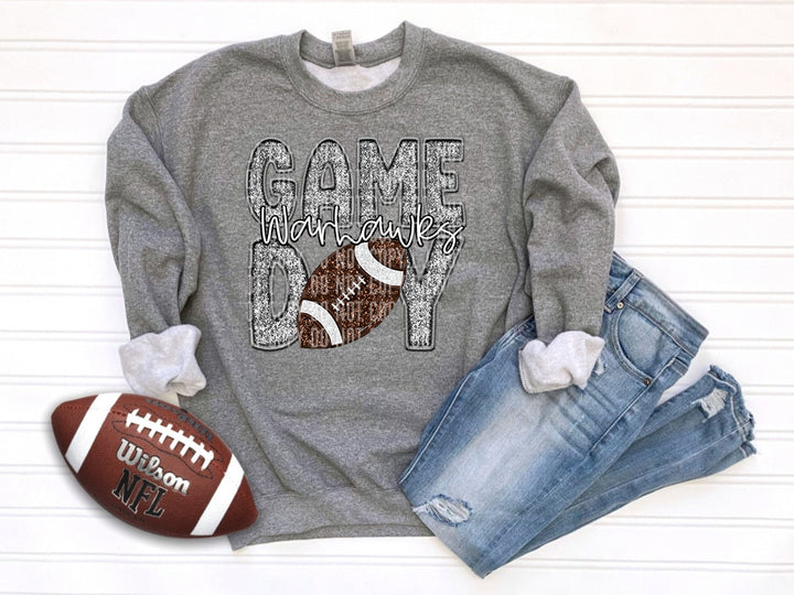 Grey Football DTF Print