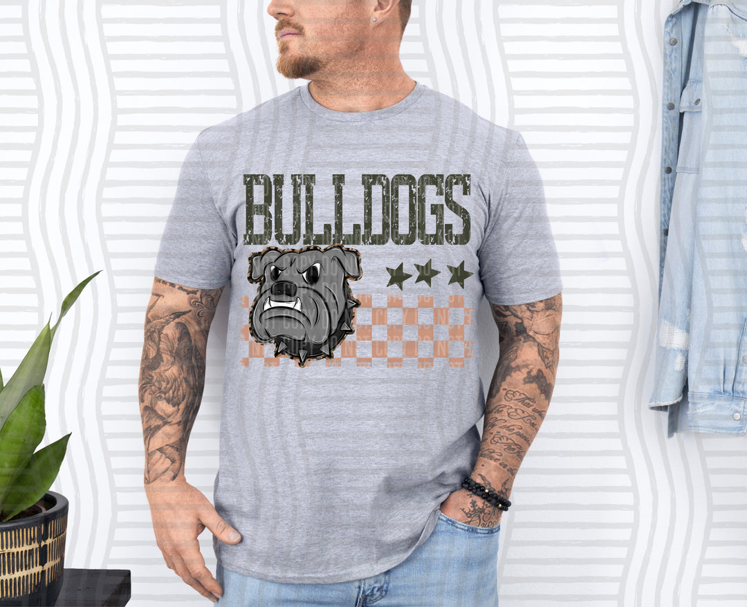 Camo Mascot Heads DTF Print