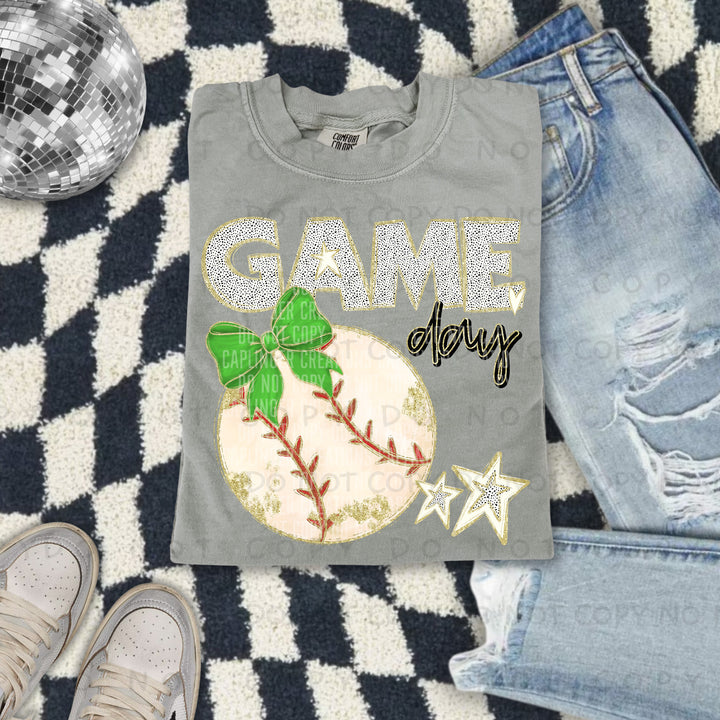 Game Day Baseball DTF Print