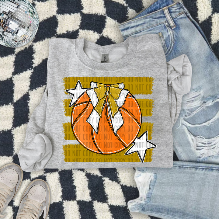 Basketball Bow DTF Print
