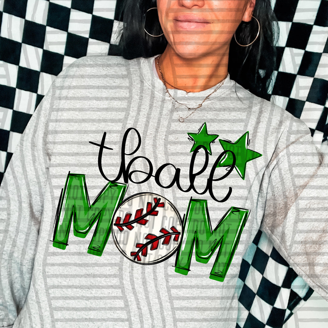 Sports Mom Tball DTF Print