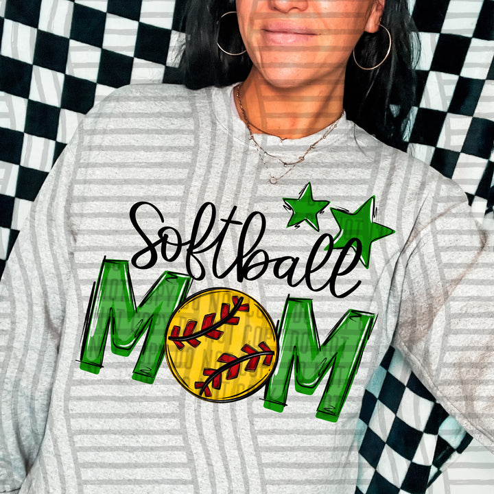Sports Mom Softball DTF Print