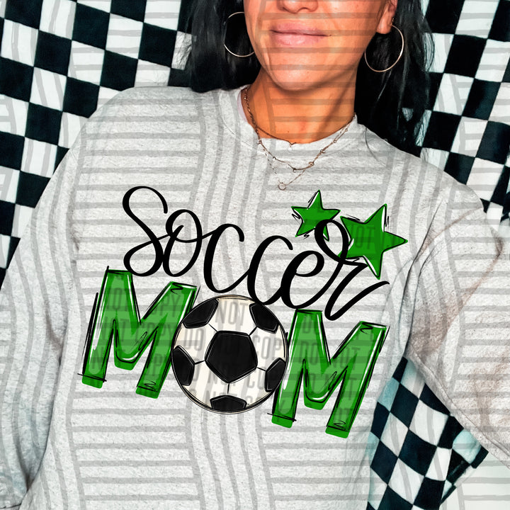 Sports Mom Soccer DTF Print