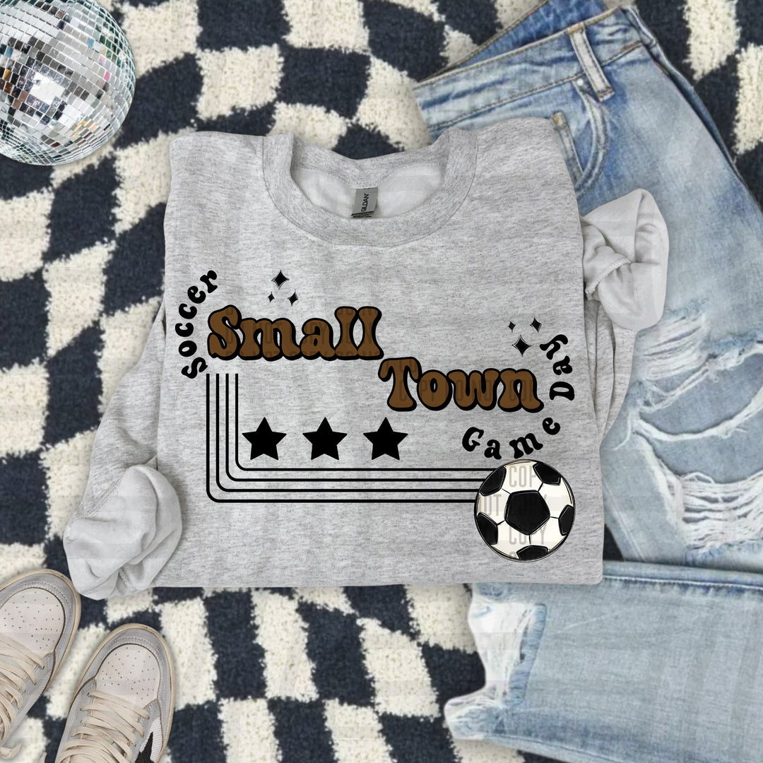 Small Town Soccer DTF Print