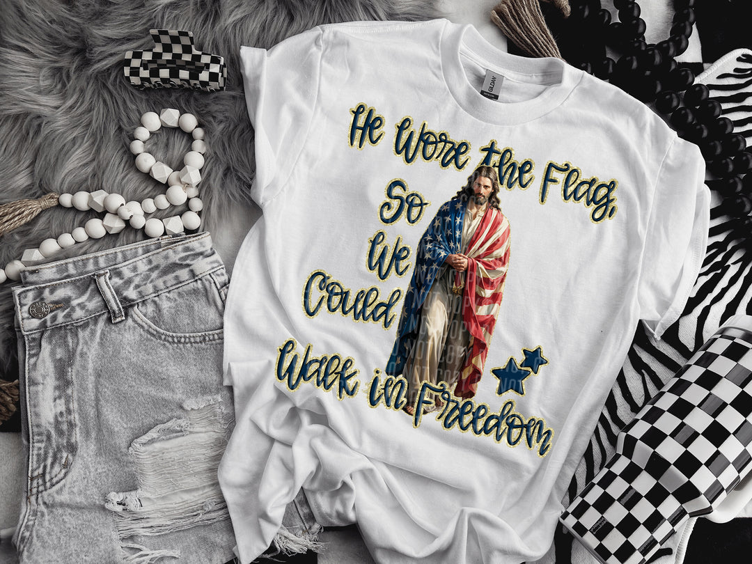 He Wore The Flag DTF Print