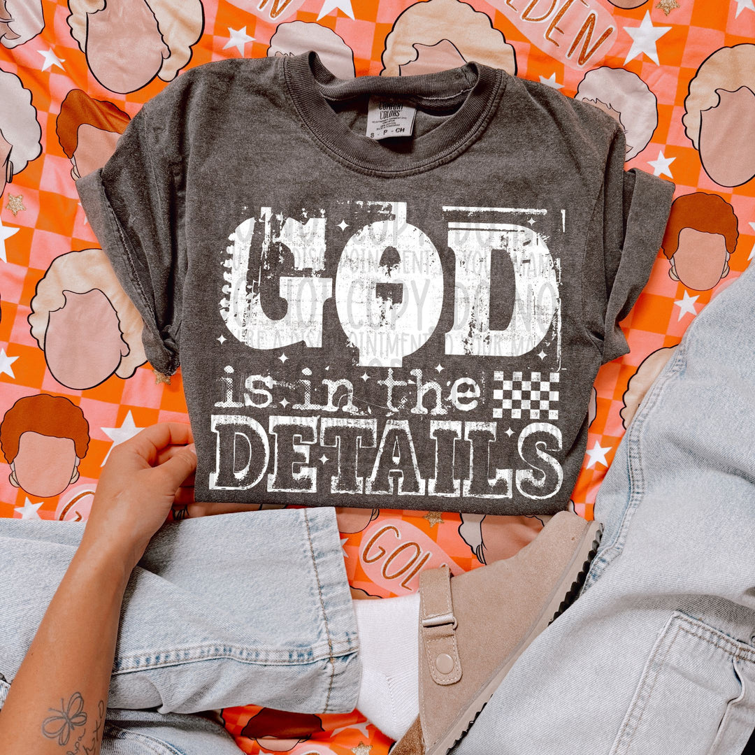 God Is In The Details DTF Print