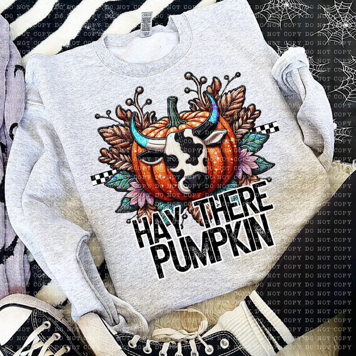 Hay There Pumpkin DTF Print