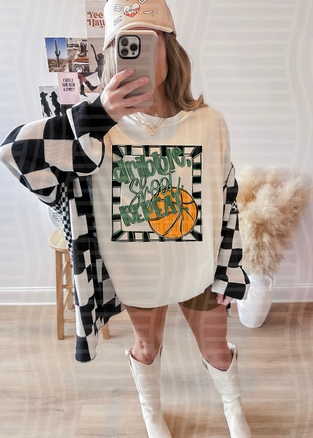 Dribble Shoot Repeat DTF Print
