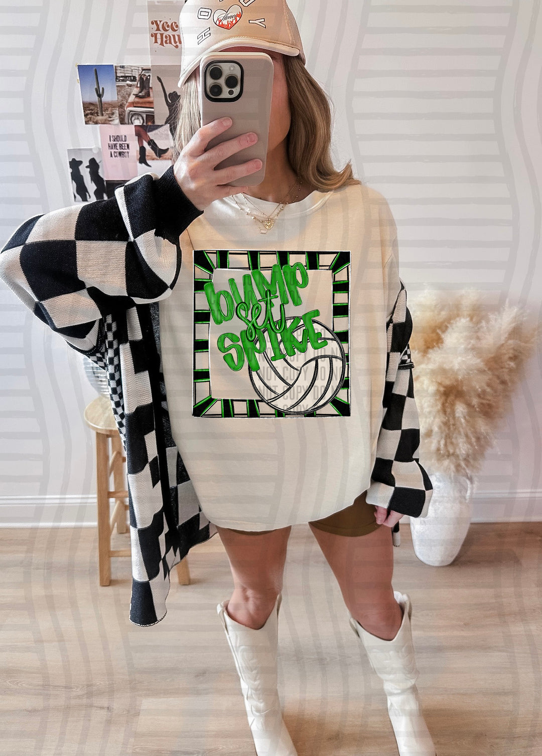Bump Set Spike Volleyball DTF Print