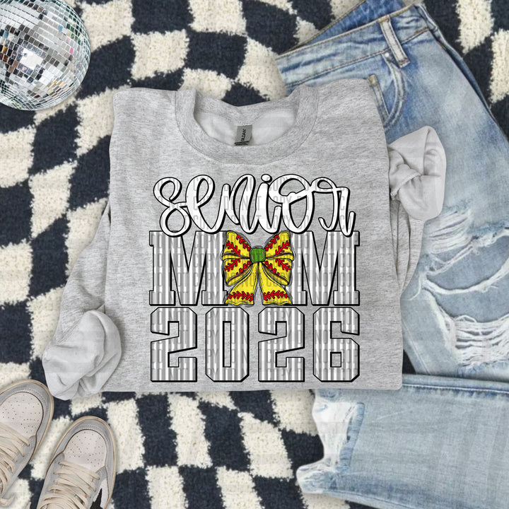 Senior Mom Softball DTF Print