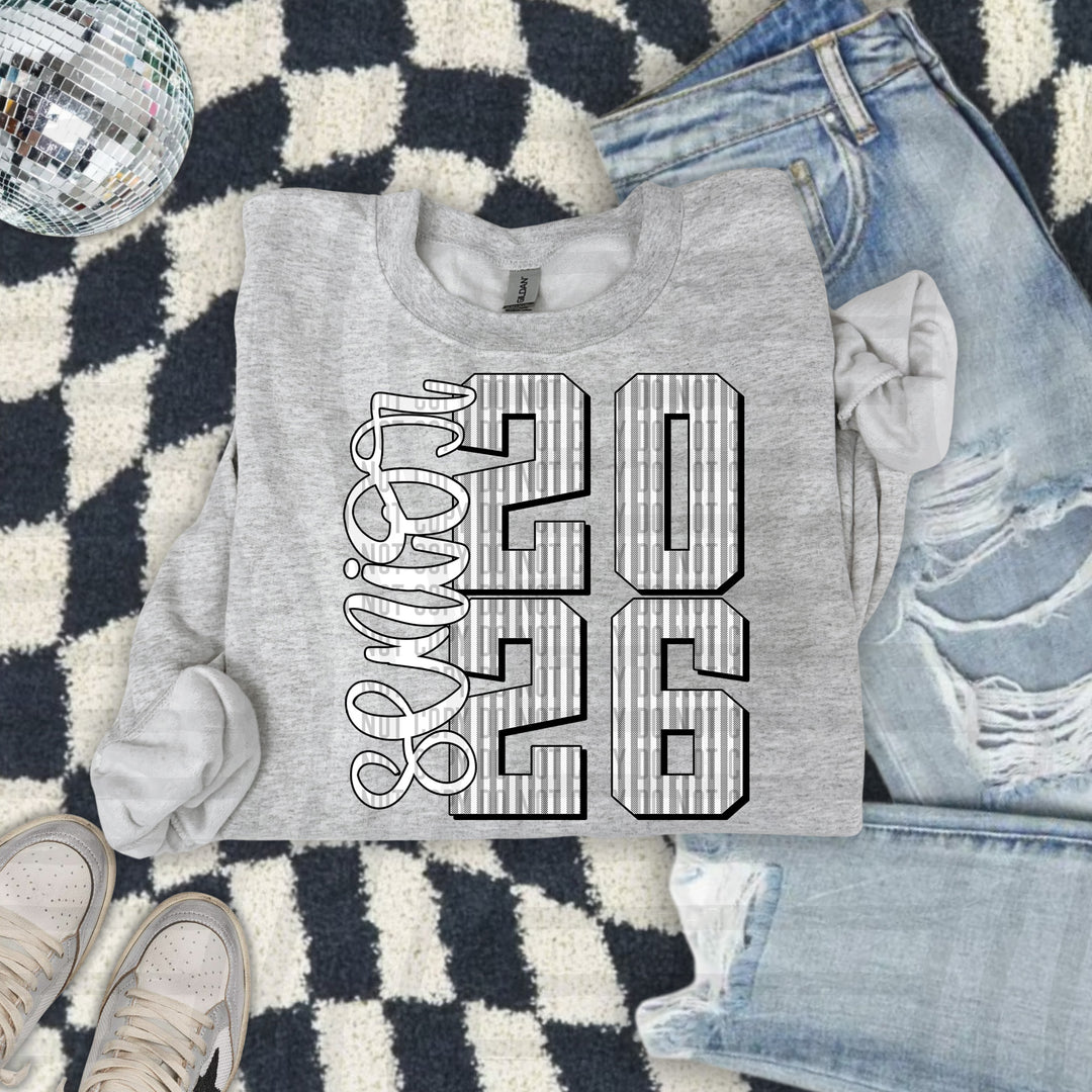 Senior 2026 Seersucker DTF Print