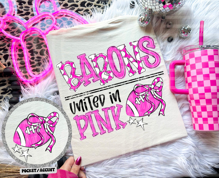 United In Pink Mascots DTF Print