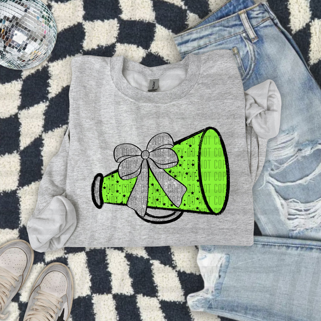 Megaphone Silver Accents DTF Print