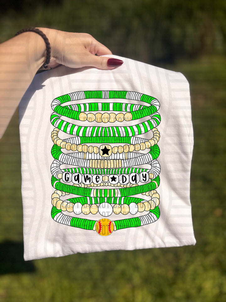 Softball Bracelets DTF Print