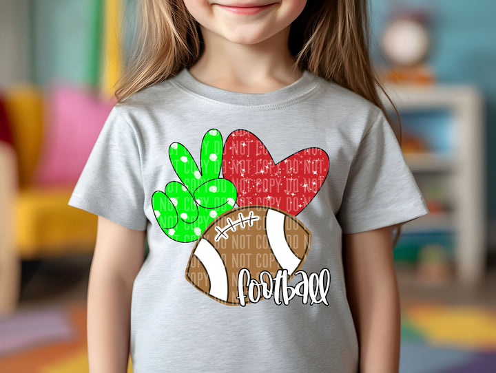 Peace Love DTF Print