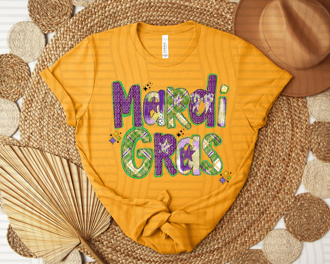 Mardi Gras Patterns DTF Print