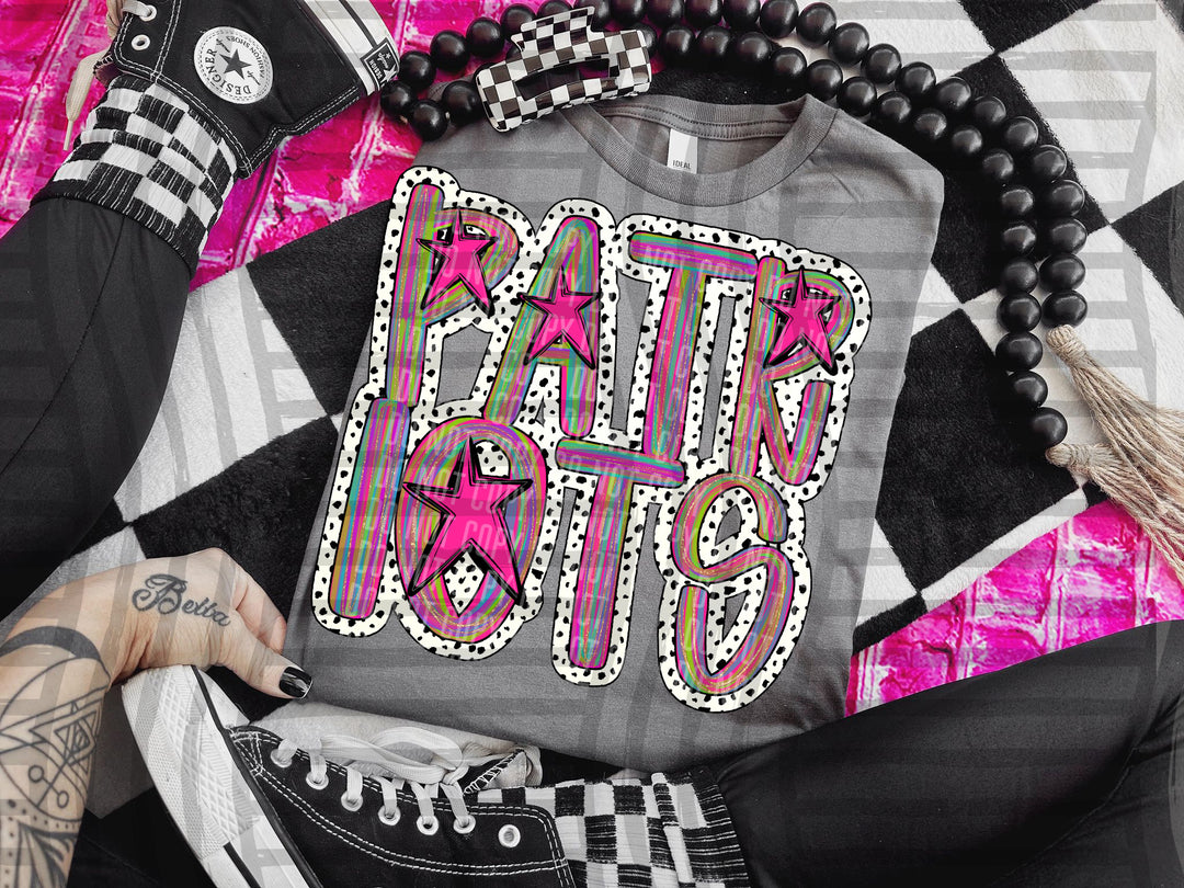 Brushstroke Dots DTF Print