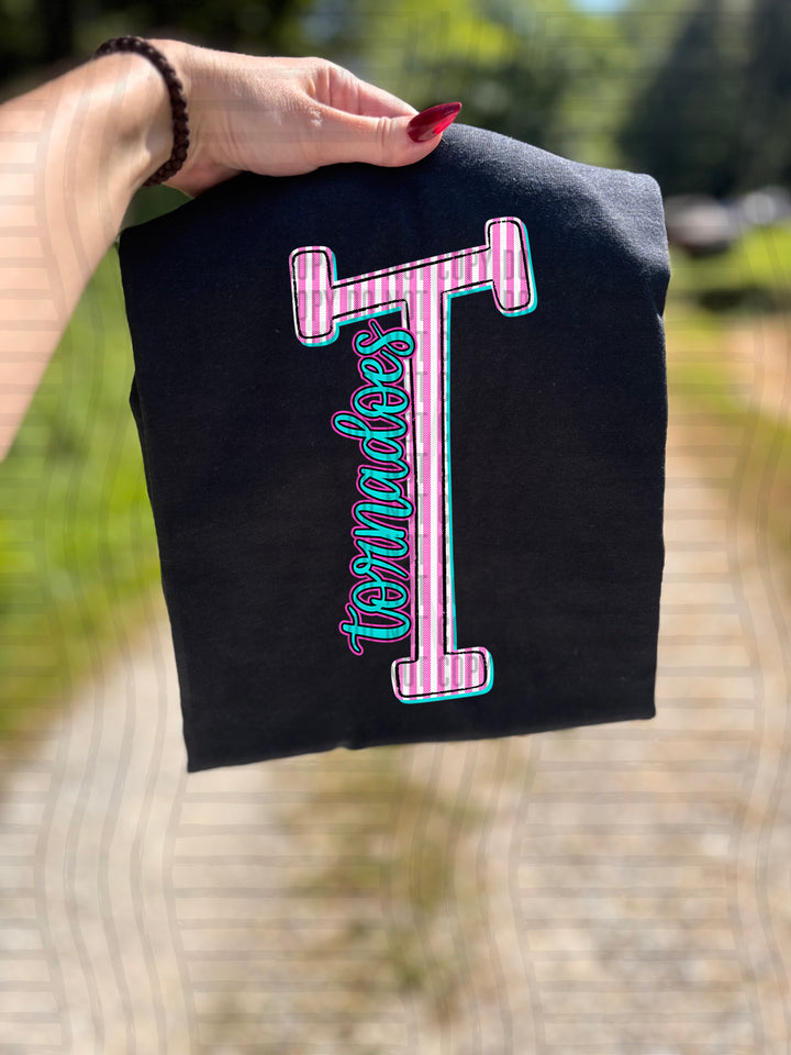 Mixy Pink Seersucker DTF Print