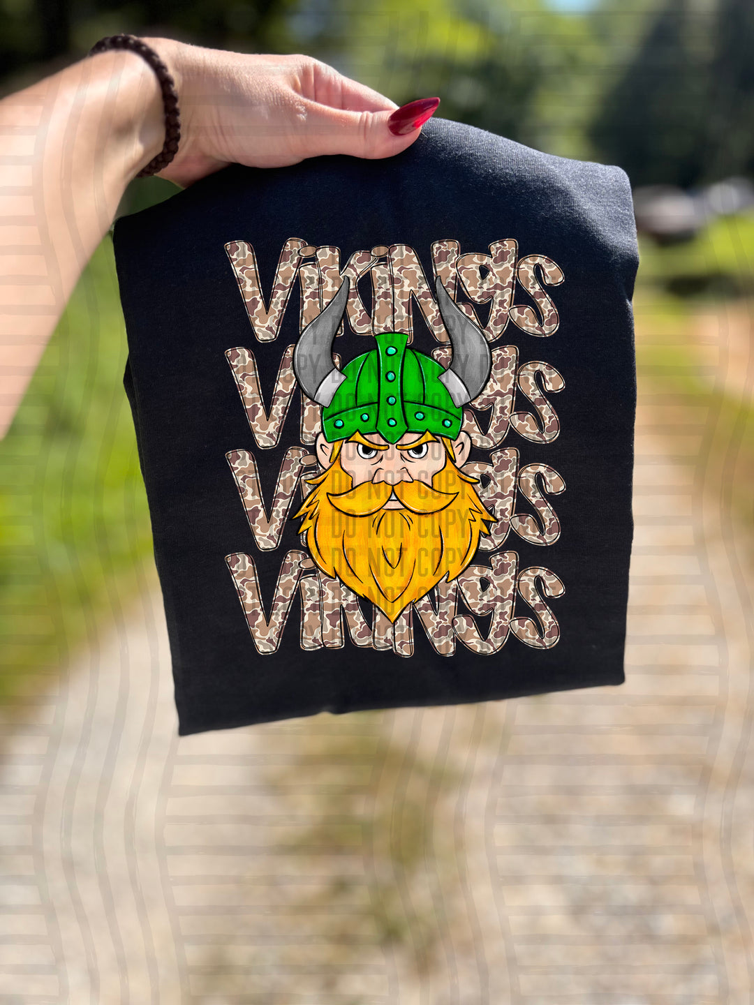 Camo Mascot Heads DTF Print