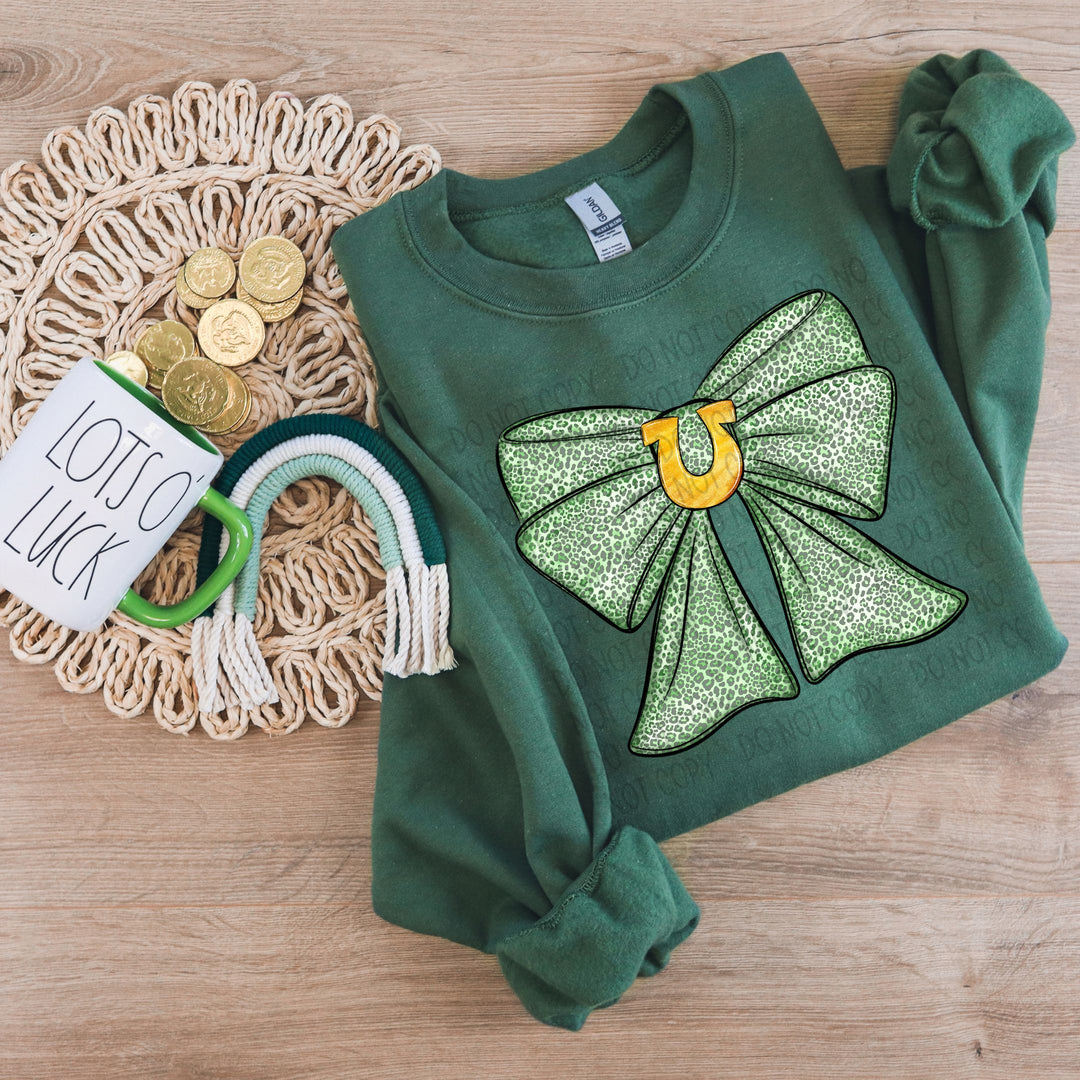 Bow With Horseshoe DTF Print