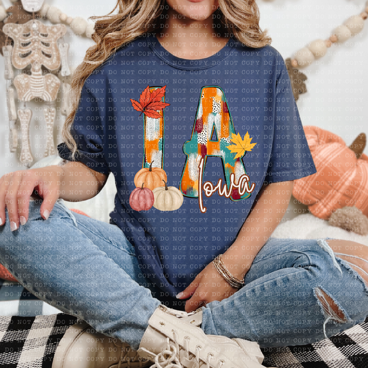 Fall Dottie States DTF Print