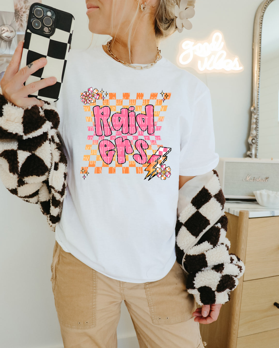 Checker Pop DTF Print