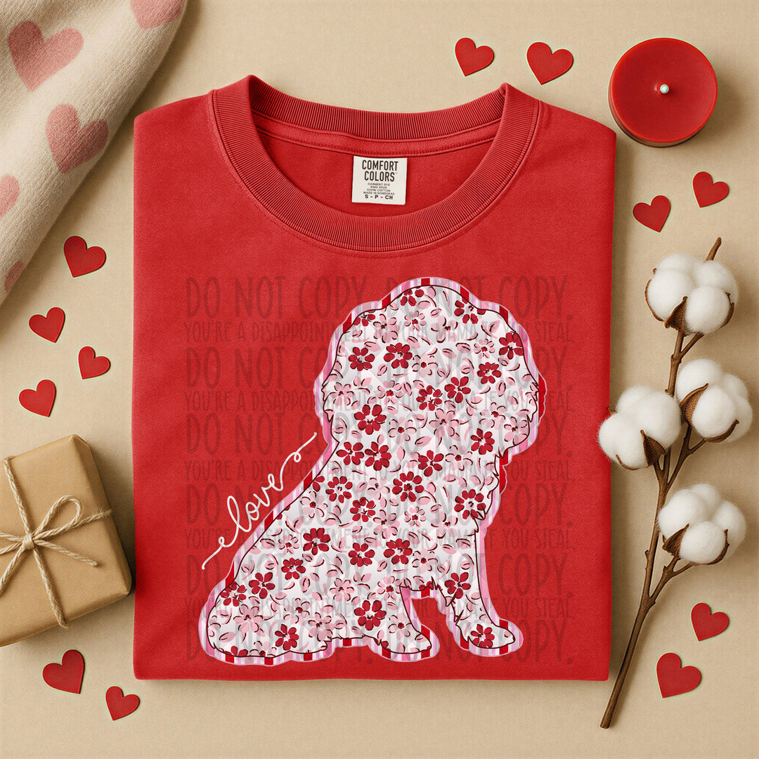 Valentine Dogs DTF Print