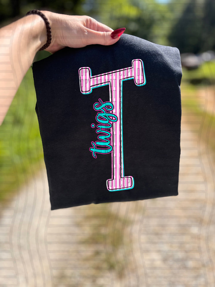 Mixy Pink Seersucker DTF Print