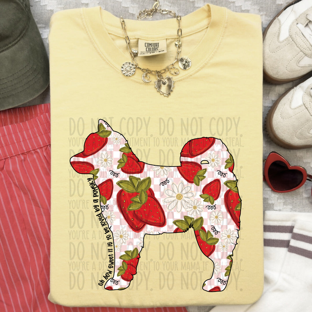 How Sweet Dog DTF Print