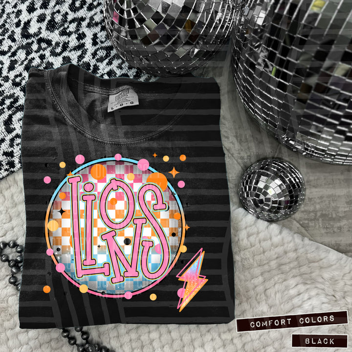 Neon Bright Circle DTF Print