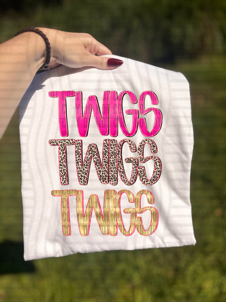Pretty In Pink Triple Stacked DTF Print