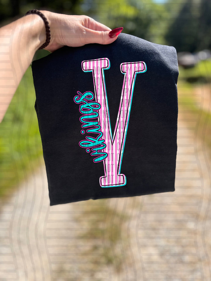 Mixy Pink Seersucker DTF Print