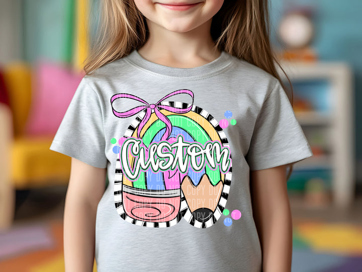 Preppy Pencil DTF Print