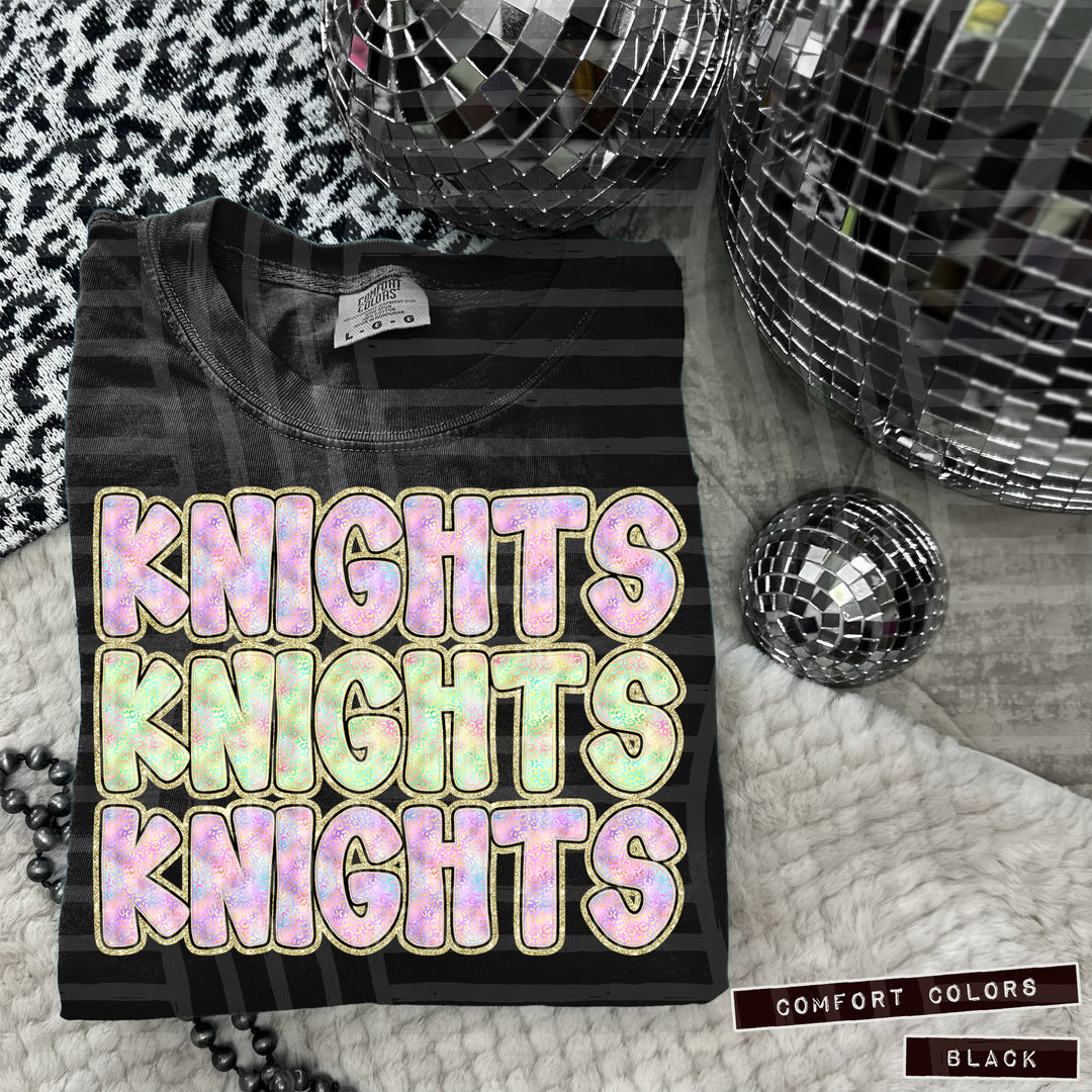 Iridescent Leopard DTF Print