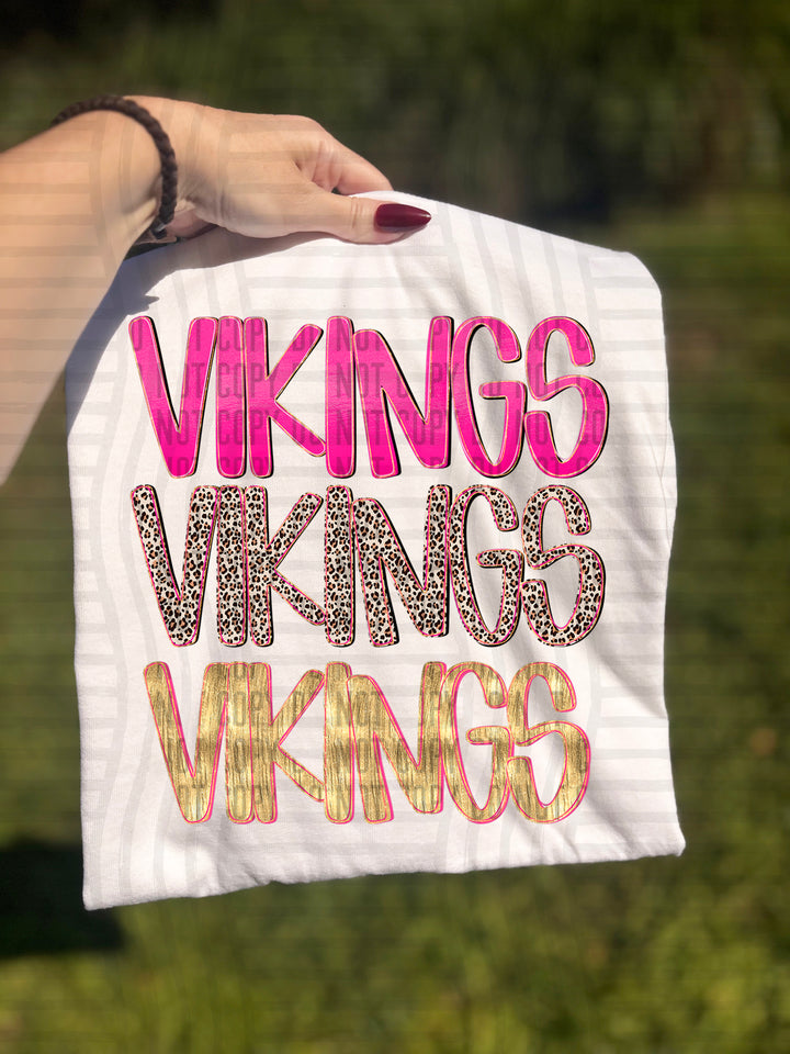 Pretty In Pink Triple Stacked DTF Print