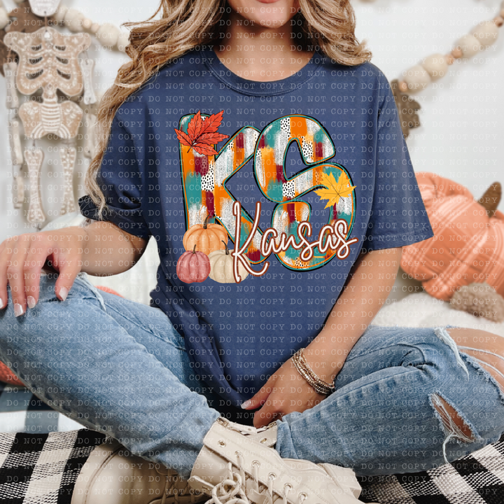 Fall Dottie States DTF Print