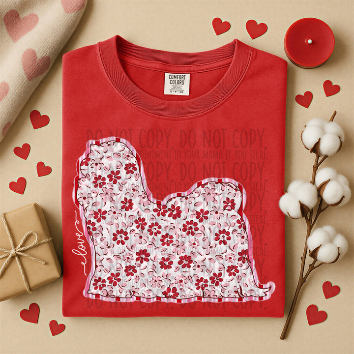 Valentine Dogs DTF Print