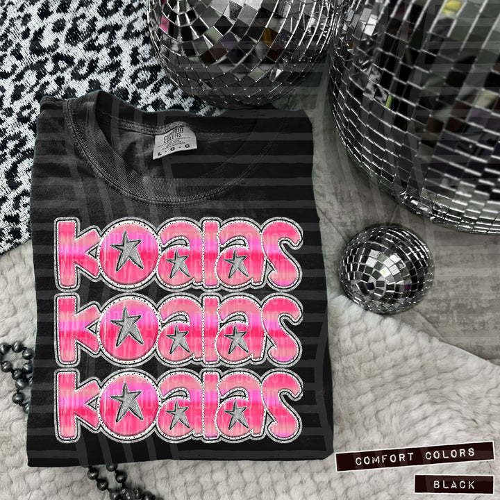 Pink Triple Stacked DTF Print