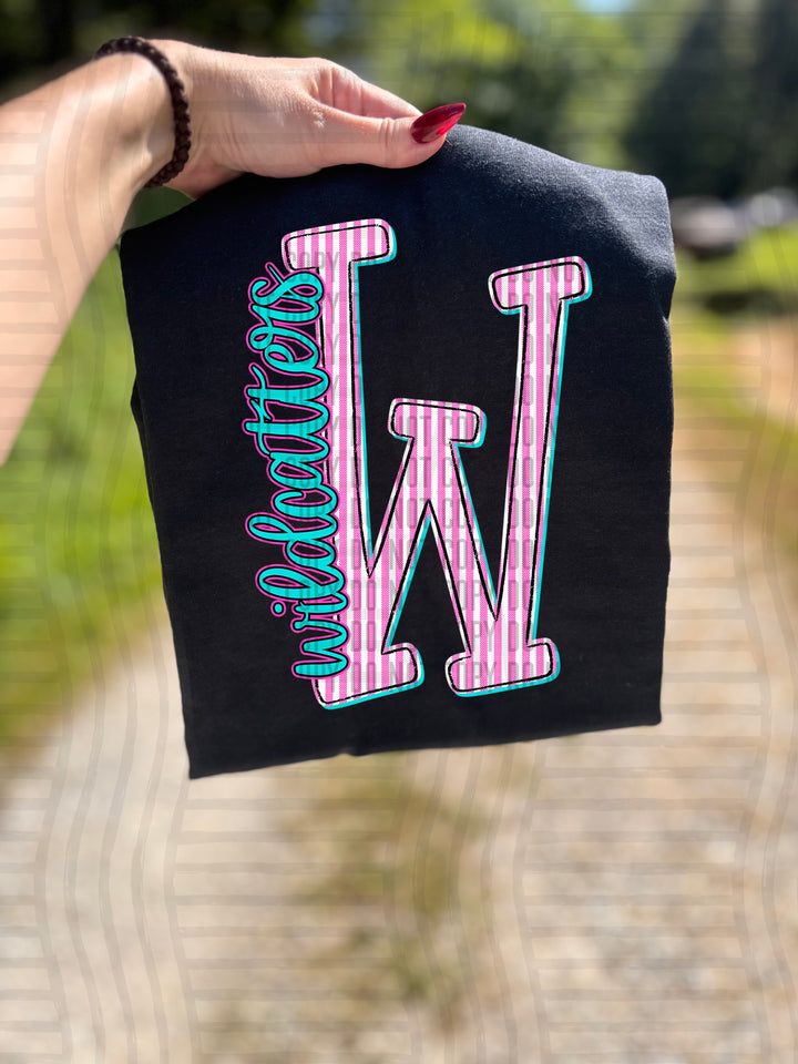 Mixy Pink Seersucker DTF Print