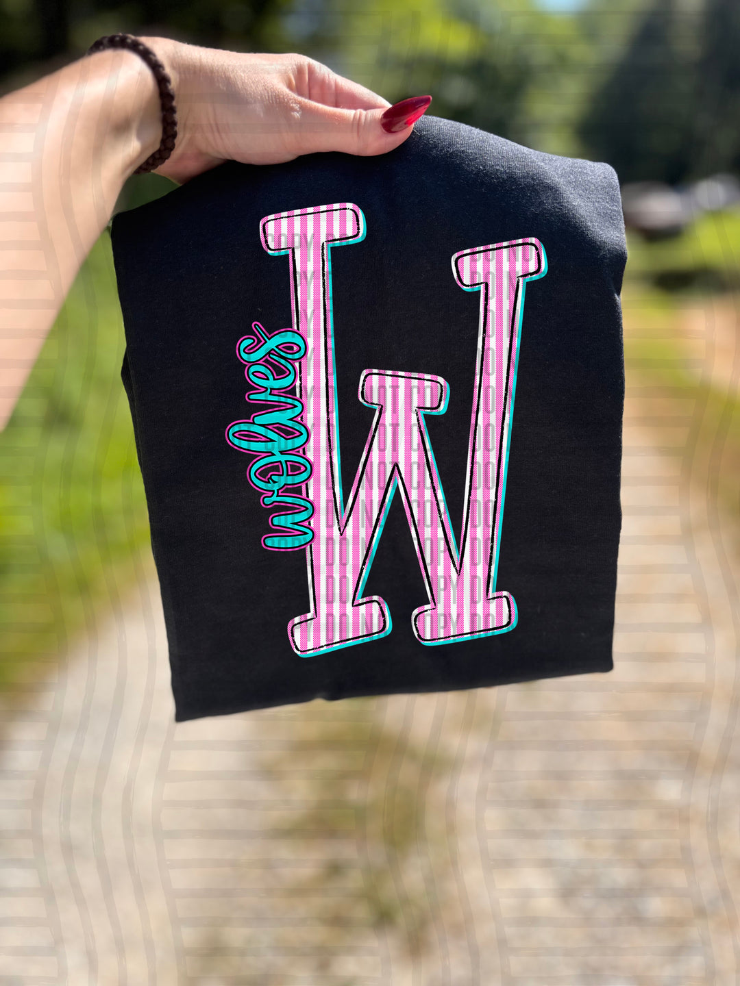 Mixy Pink Seersucker DTF Print