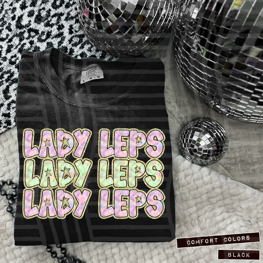 Iridescent Leopard DTF Print