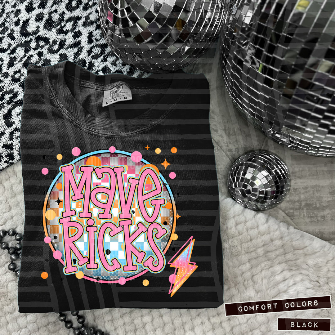 Neon Bright Circle DTF Print