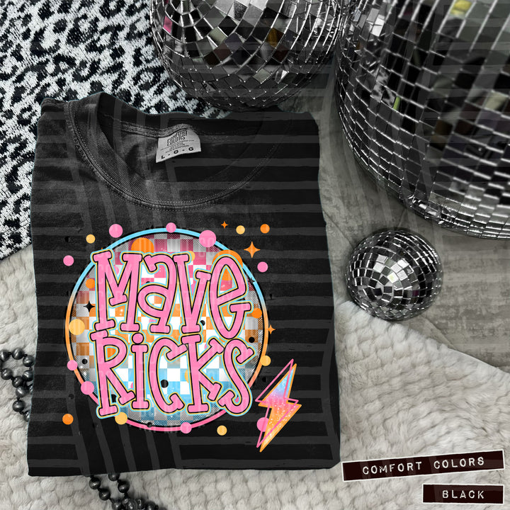 Neon Bright Circle DTF Print