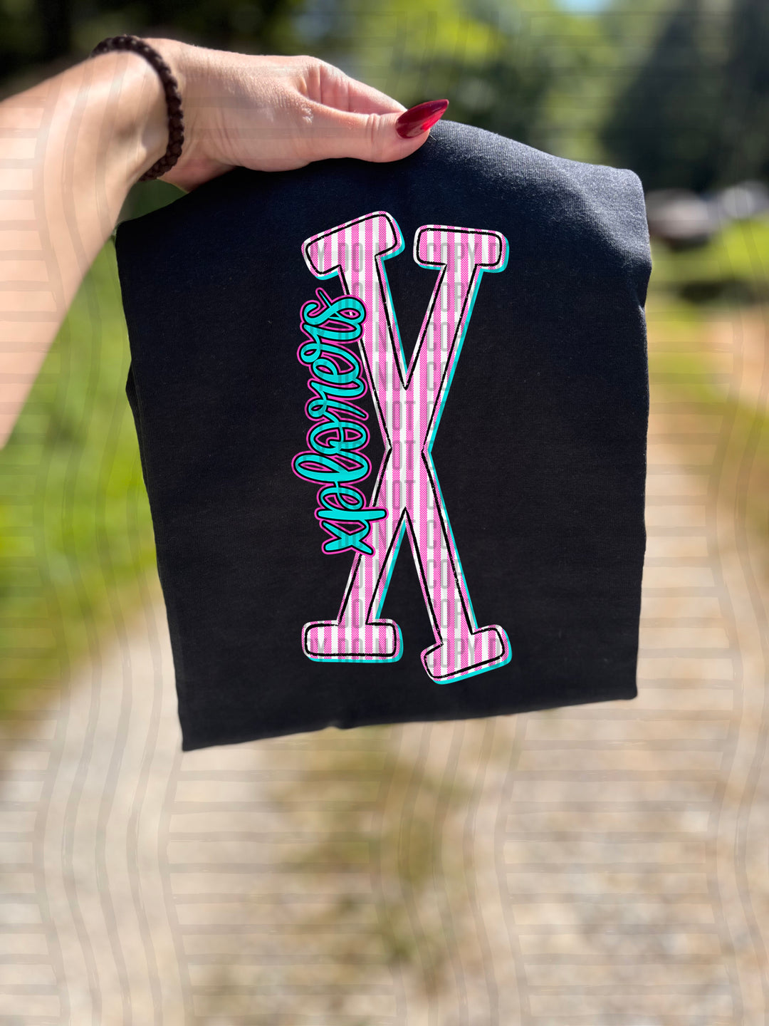 Mixy Pink Seersucker DTF Print